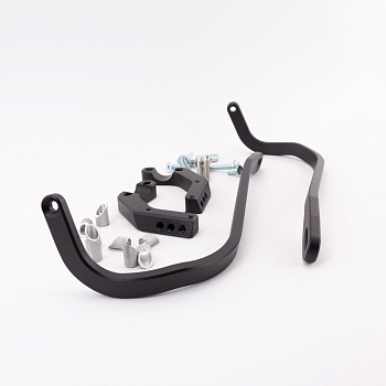 Защита рук KTZ с креплением к траверсе 28 мм CNC Black